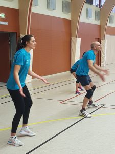 championnat de volley, Renaud et Léa prêts à réceptionner la balle